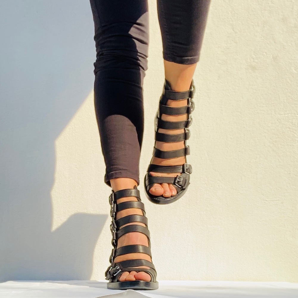 Ann Demuelemeester Black Buckle Blanche Boot 9 - Picture 11 of 15